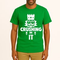 Nutcracker Vintage Christmas Nutcracker Crushing It Tall T-Shirt