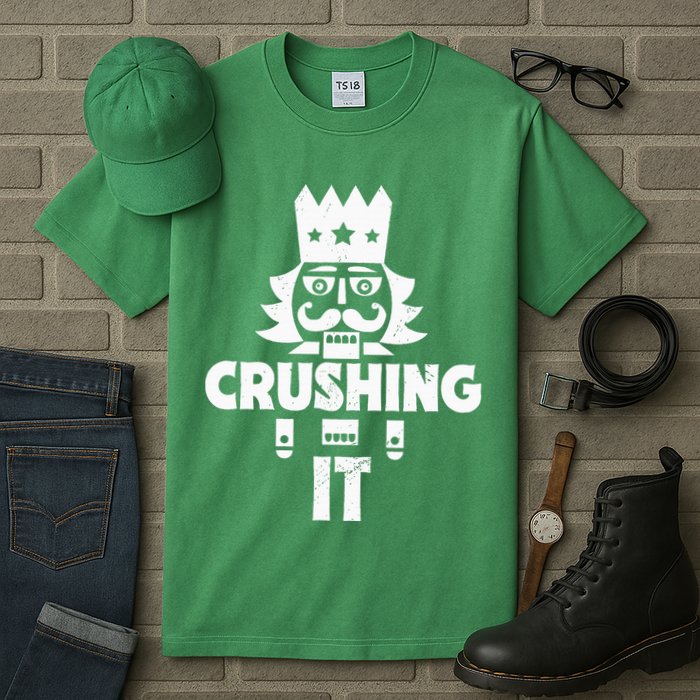Nutcracker Vintage Christmas Nutcracker Crushing It Tall T-Shirt