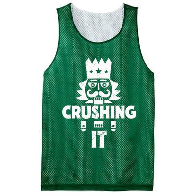 Nutcracker Vintage Christmas Nutcracker Crushing It Mesh Reversible Basketball Jersey Tank