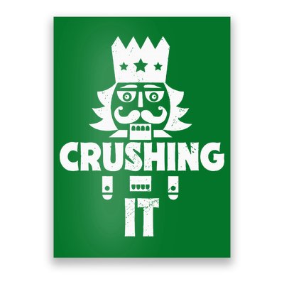 Nutcracker Vintage Christmas Nutcracker Crushing It Poster