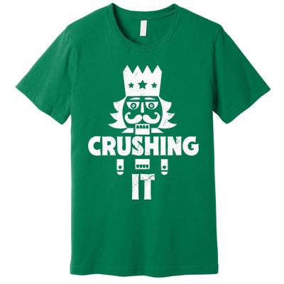 Nutcracker Vintage Christmas Nutcracker Crushing It Premium T-Shirt