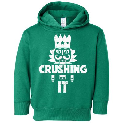 Nutcracker Vintage Christmas Nutcracker Crushing It Toddler Hoodie