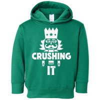 Nutcracker Vintage Christmas Nutcracker Crushing It Toddler Hoodie