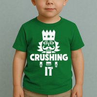 Nutcracker Vintage Christmas Nutcracker Crushing It Toddler T-Shirt