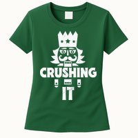 Nutcracker Vintage Christmas Nutcracker Crushing It Womens T-Shirt