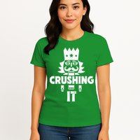Nutcracker Vintage Christmas Nutcracker Crushing It Womens T-Shirt