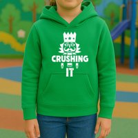 Nutcracker Vintage Christmas Nutcracker Crushing It Kids Hoodie