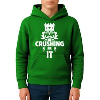 Nutcracker Vintage Christmas Nutcracker Crushing It Kids Hoodie