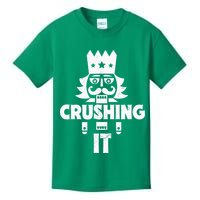 Nutcracker Vintage Christmas Nutcracker Crushing It Kids T-Shirt