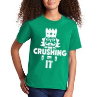 Nutcracker Vintage Christmas Nutcracker Crushing It Kids T-Shirt
