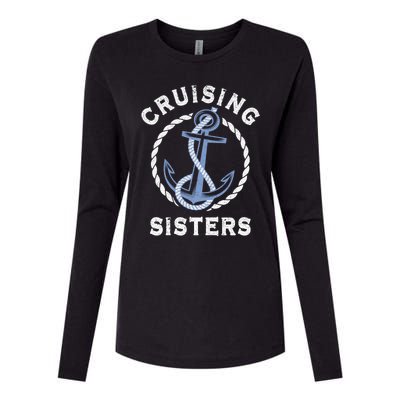 Nautical Vacation Cruising Together Cruising Sisters Cruise Gift Womens Cotton Relaxed Long Sleeve T-Shirt