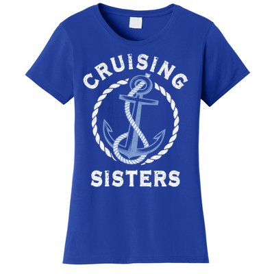 Nautical Vacation Cruising Together Cruising Sisters Cruise Gift Women's T-Shirt