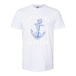 Nautical Vacation Cruising Together Cruising Sisters Cruise Gift Softstyle CVC T-Shirt