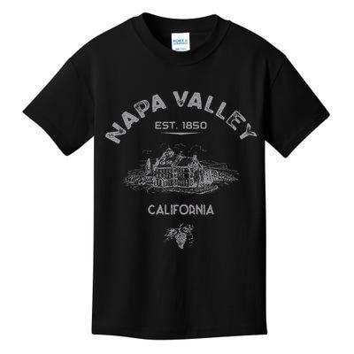 Napa Valley California Winery Souvenir Kids T-Shirt