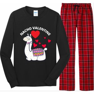 Nacho Valentines Day Costume Llama Meaningful Gift Long Sleeve Pajama Set