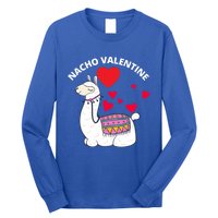 Nacho Valentines Day Costume Llama Meaningful Gift Long Sleeve Shirt