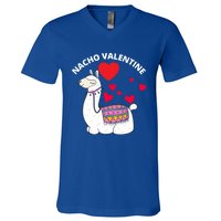 Nacho Valentines Day Costume Llama Meaningful Gift V-Neck T-Shirt