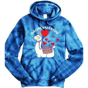 Nacho Valentines Day Costume Llama Meaningful Gift Tie Dye Hoodie