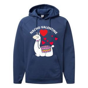 Nacho Valentines Day Costume Llama Meaningful Gift Performance Fleece Hoodie