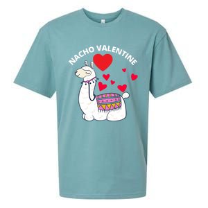 Nacho Valentines Day Costume Llama Meaningful Gift Sueded Cloud Jersey T-Shirt