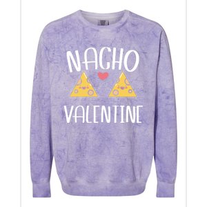 Nacho Valentines Day Foodie Nacho Lover Taco Mexican Food Gift Colorblast Crewneck Sweatshirt