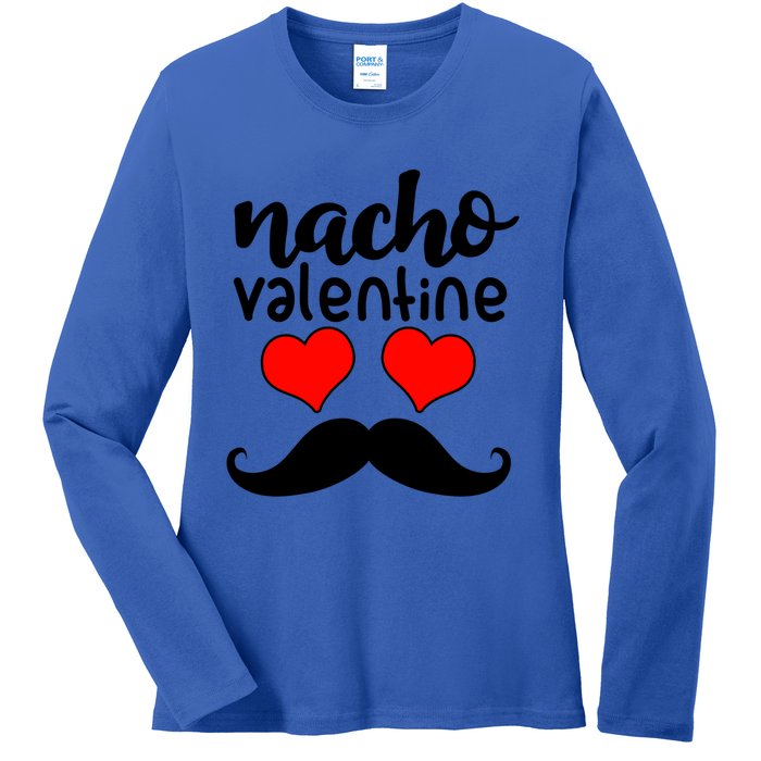 Nacho Valentines Day Funny Costume Matching Couple Gift Ladies Long Sleeve Shirt