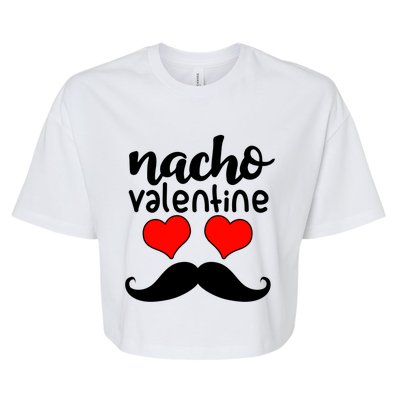 Nacho Valentines Day Funny Costume Matching Couple Gift Bella+Canvas Jersey Crop Tee