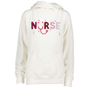 Nurse Valentines Day Love Nursing Student Rn Life Gift Womens Funnel Neck Pullover Hood