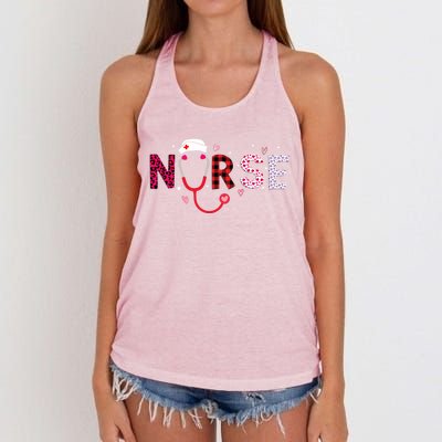 Nurse Valentines Day Love Nursing Student Rn Life Gift Women's Knotted Racerback Tank