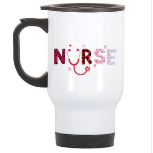 Nurse Valentines Day Love Nursing Student Rn Life Gift Stainless Steel Travel Mug