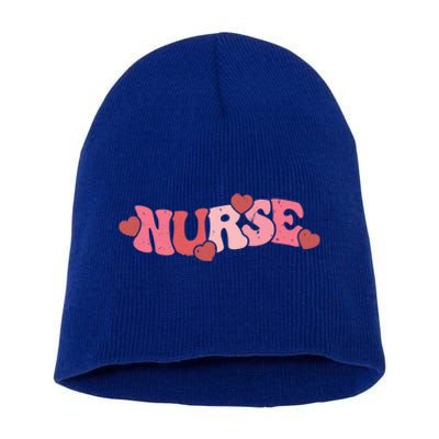 Nurse Valentines Day Valentine Er Icu Nicu Rn Nurses Gift Short Acrylic Beanie