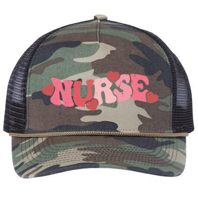 Nurse Valentines Day Valentine Er Icu Nicu Rn Nurses Gift Retro Rope Trucker Hat Cap