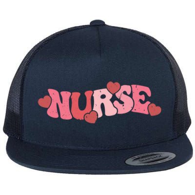 Nurse Valentines Day Valentine Er Icu Nicu Rn Nurses Gift Flat Bill Trucker Hat