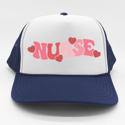 Nurse Valentines Day Valentine Er Icu Nicu Rn Nurses Gift Trucker Hat