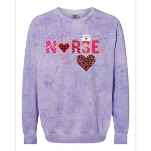 Nurse Valentines Day Cupids Favorite Nurse Life Nurses Women Funny Colorblast Crewneck Sweatshirt