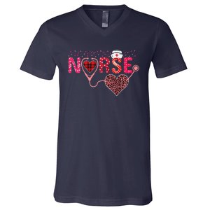 Nurse Valentines Day Cupids Favorite Nurse Life Nurses Women Funny V-Neck T-Shirt