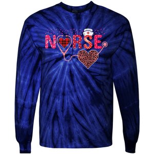 Nurse Valentines Day Cupids Favorite Nurse Life Nurses Women Funny Tie-Dye Long Sleeve Shirt