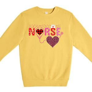 Nurse Valentines Day Cupids Favorite Nurse Life Nurses Premium Crewneck Sweatshirt