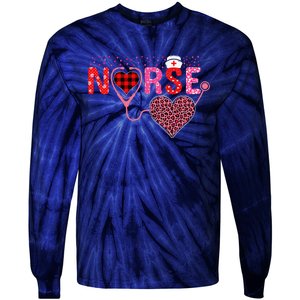 Nurse Valentines Day Cupids Favorite Nurse Life Nurses Tie-Dye Long Sleeve Shirt