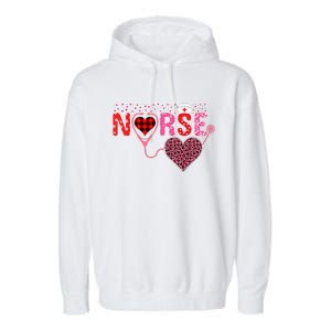 Nurse Valentines Day Cupids Favorite Nurse Life Nurses Garment-Dyed Fleece Hoodie