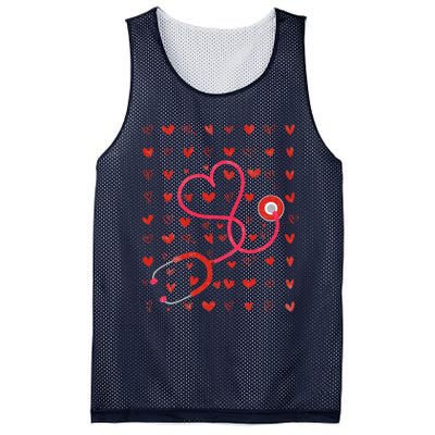 Nurse Valentines Day Valentine ER ICU NICU RN Nurses Women Cute Mesh Reversible Basketball Jersey Tank