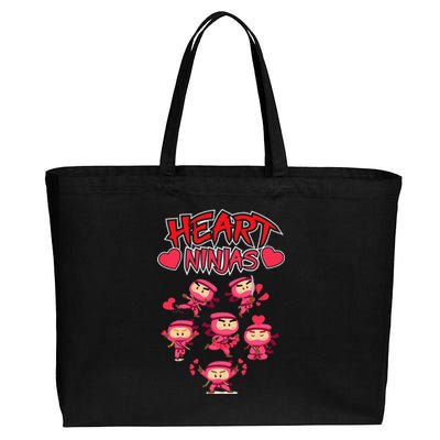 Ninja Valentine's Days Women Gifts Cotton Canvas Jumbo Tote