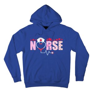 Nurse Valentines Day Hearts Love Valentines Day Nurse Gift Hoodie