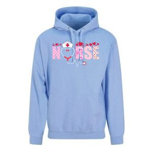 Nurse Valentines Day Hearts Love Valentines Day Nurse Gift Unisex Surf Hoodie