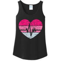 Nurse Valentines Day Heart Stethoscope Love Nursing Ladies Essential Tank