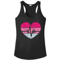 Nurse Valentines Day Heart Stethoscope Love Nursing Ladies PosiCharge Competitor Racerback Tank