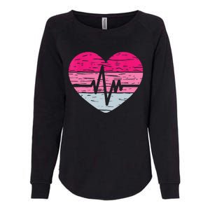 Nurse Valentines Day Heart Stethoscope Love Nursing Womens California Wash Sweatshirt