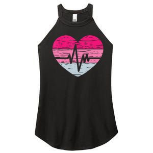 Nurse Valentines Day Heart Stethoscope Love Nursing Women's Perfect Tri Rocker Tank