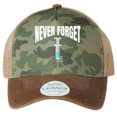 No Vaccine Date Never Forget Gift Legacy Tie Dye Trucker Hat