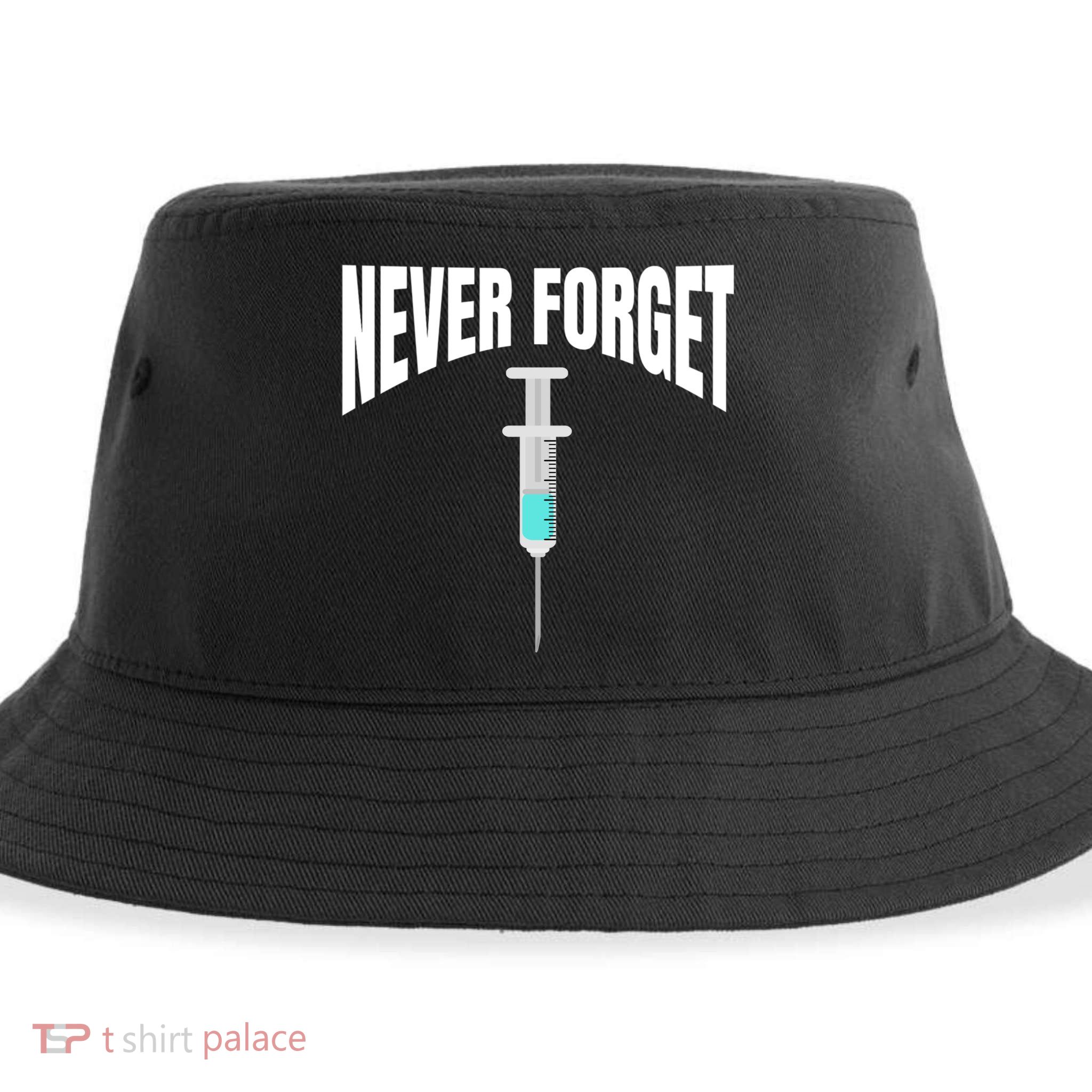 No Vaccine Date Never Forget Gift Sustainable Bucket Hat